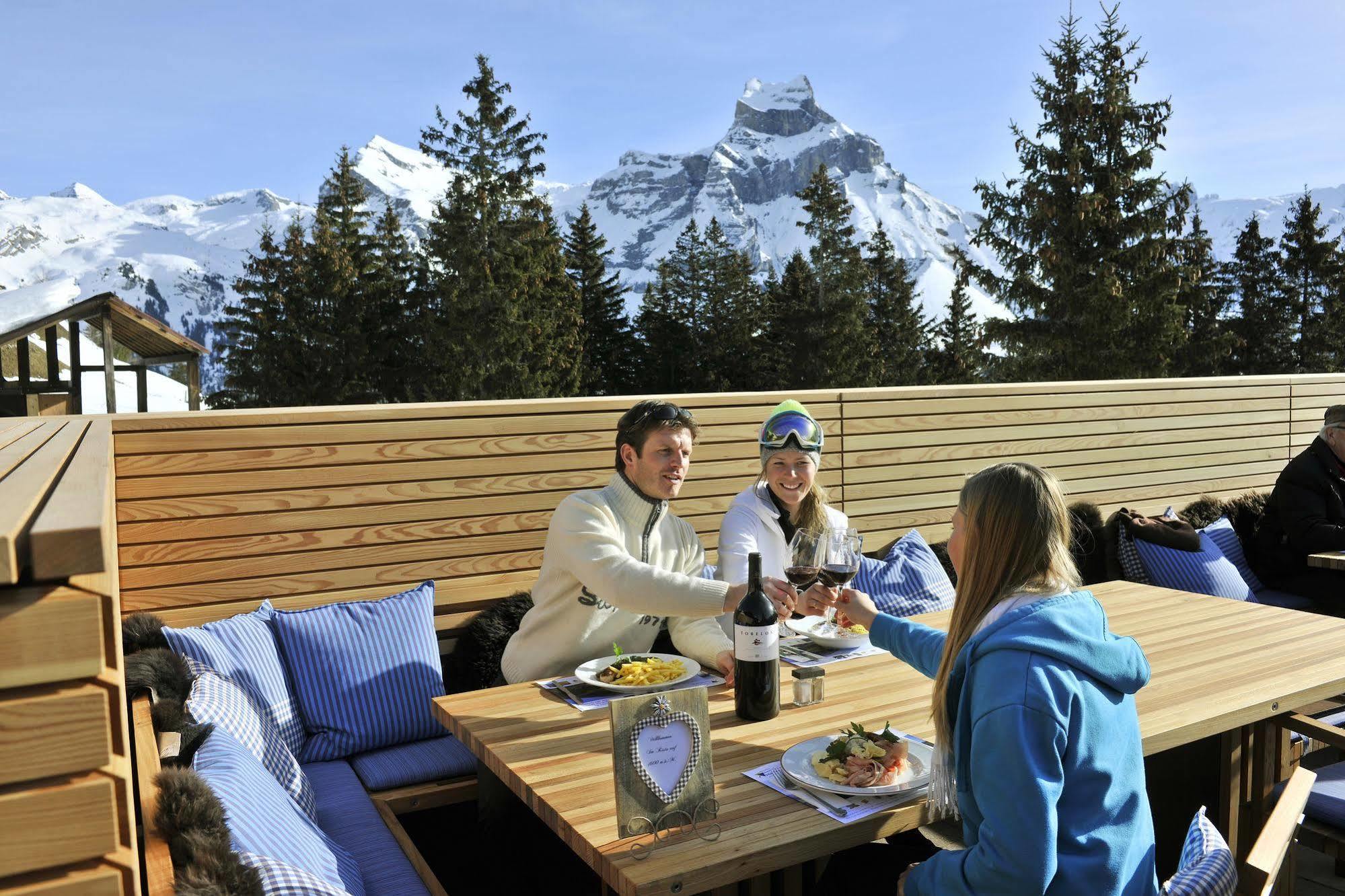 Berglodge Restaurant Ristis Engelberg Dış mekan fotoğraf